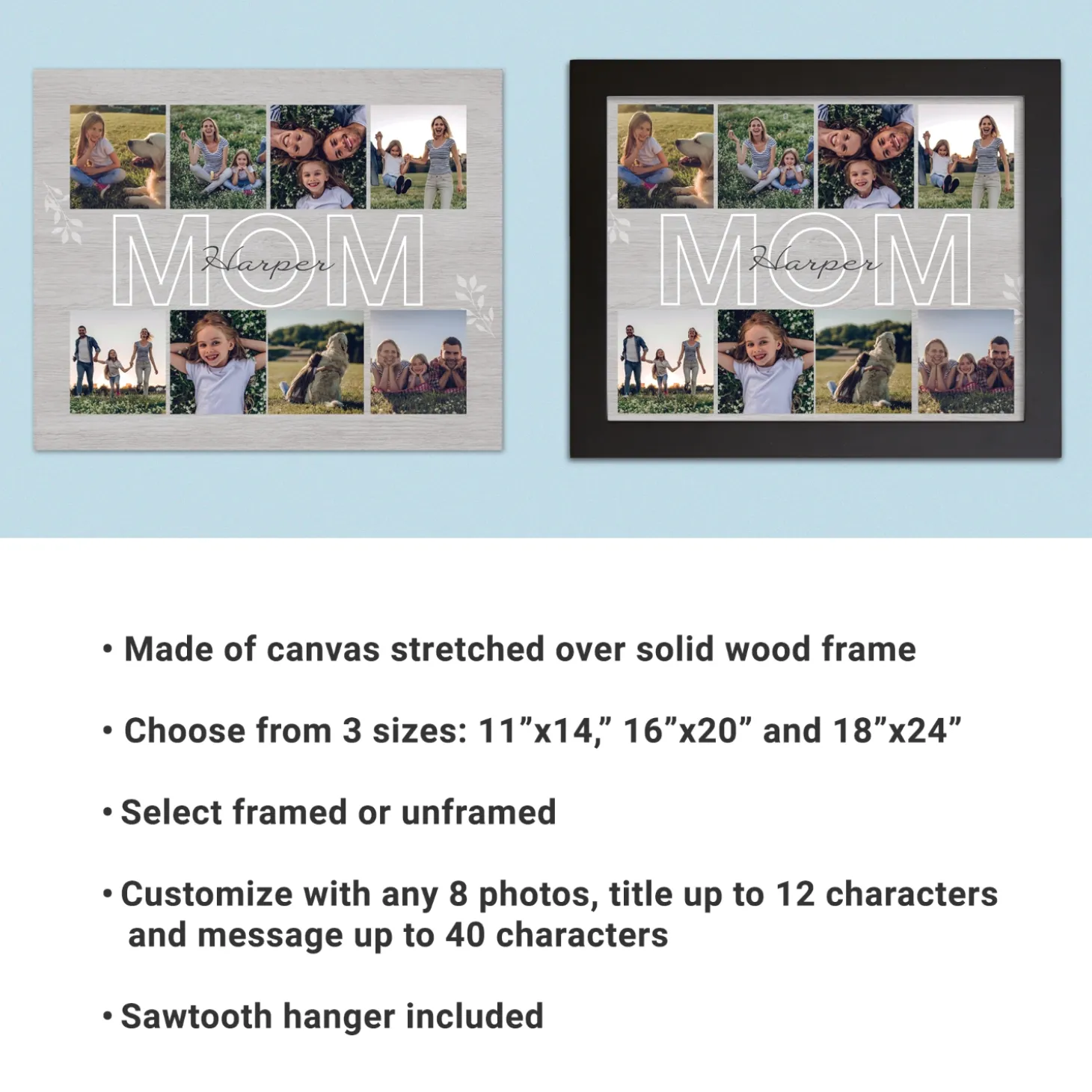 Cherished Memories Photo Canvas