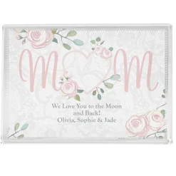 Cherish Mom Glass Block