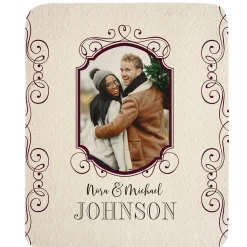 Cherish Our Love Photo Quilted Throw