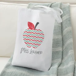 Chevron Apple Tote Bag