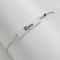 Children's Birthstone Name Bracelet