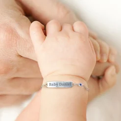 Children's Birthstone Name Bracelet