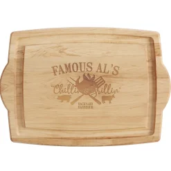 Chillin' & Grillin' Maple Wood Cutting Board