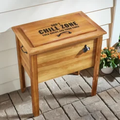 Chill Zone Outdoor Wooden Cooler