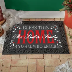 Christmas Bless This Home Doormat