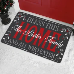 Christmas Bless This Home Doormat