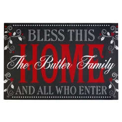 Christmas Bless This Home Doormat