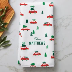 Christmas Cars Kitchen Towel