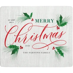 Christmas Greetings Plush Blanket