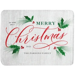 Christmas Greetings Plush Blanket