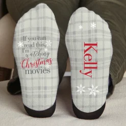 Christmas Movie Watching Socks
