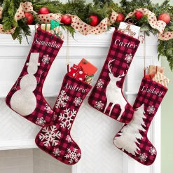 Christmas Plaid Stocking
