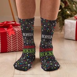 Christmas Rocks Socks