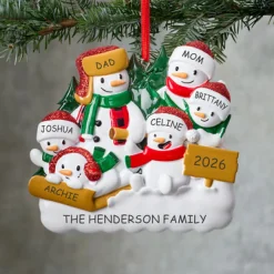Christmas Tree Farm Family Ornament