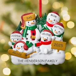 Christmas Tree Farm Family Ornament