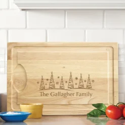 Christmas Tree Maple Wood Cutting Board