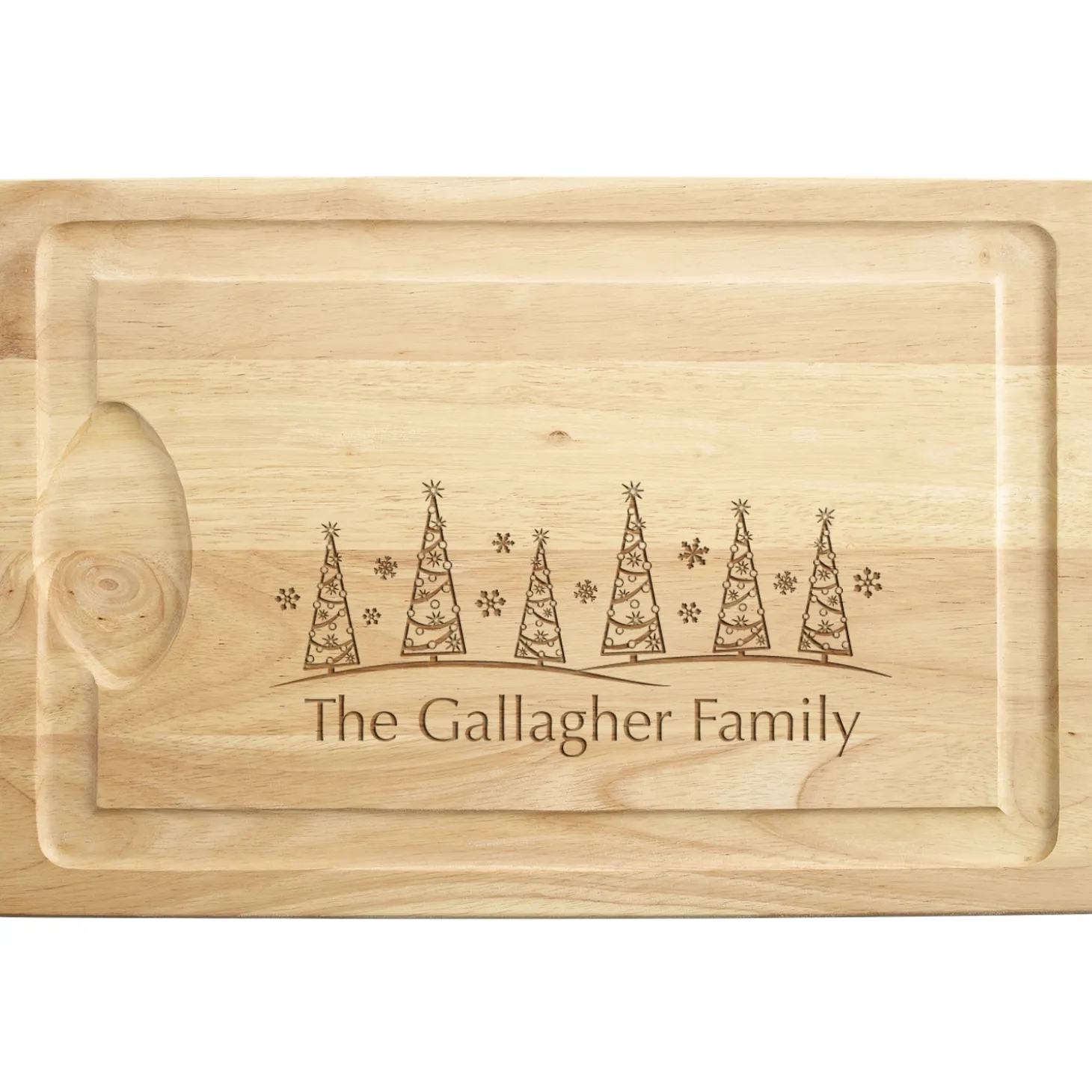 Christmas Tree Maple Wood Cutting Board