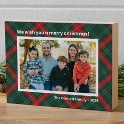 Christmas Wishes Photo Wooden Block