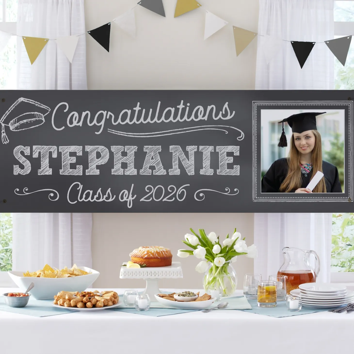Class Act Graduation Photo Banner