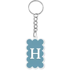 Classic Initial Acrylic Keychain