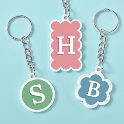 Classic Initial Acrylic Keychain