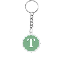 Classic Initial Acrylic Keychain
