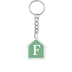 Classic Initial Acrylic Keychain