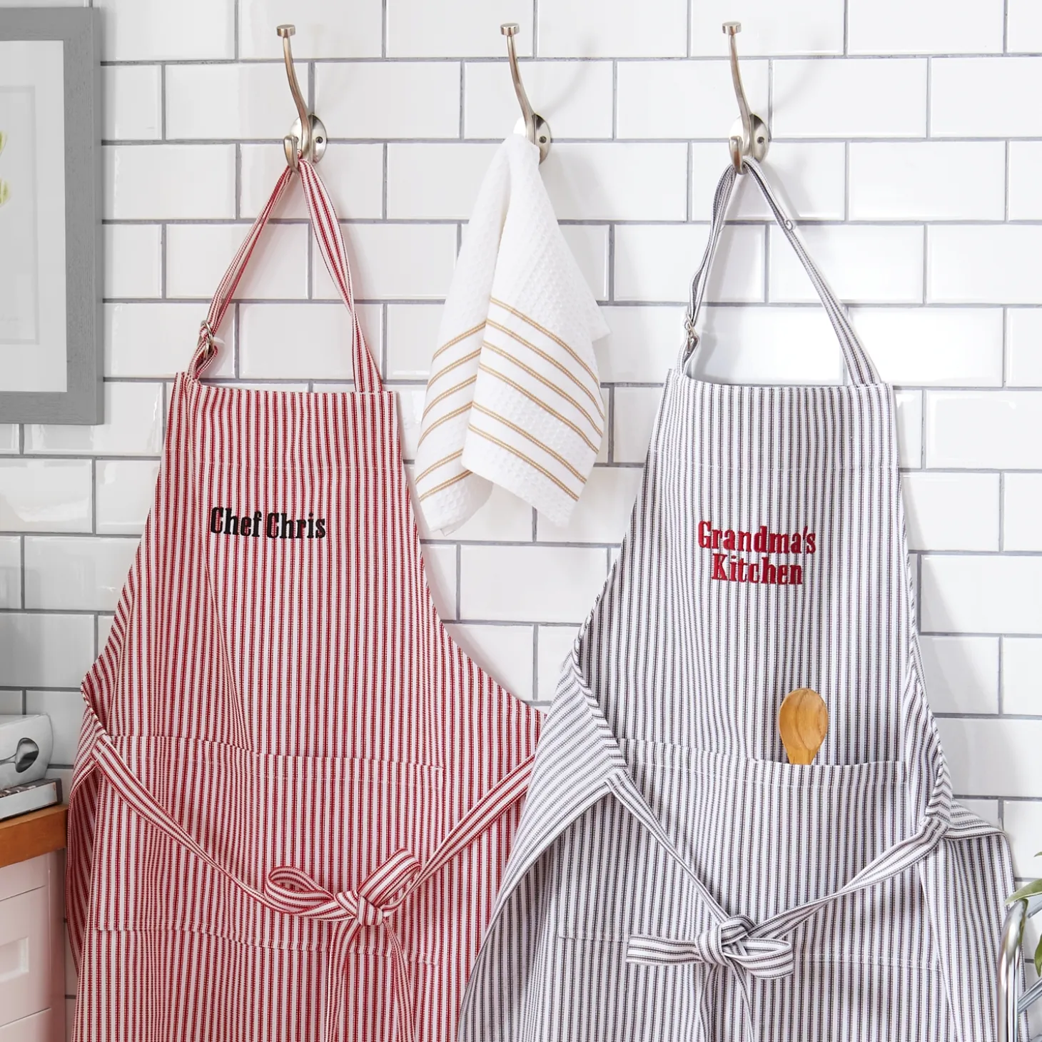 Classic Striped Kitchen Apron