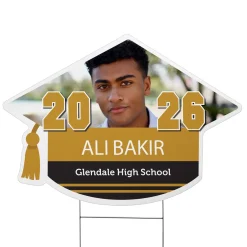 Class Pride! Graduation Cap Photo Yard Sign