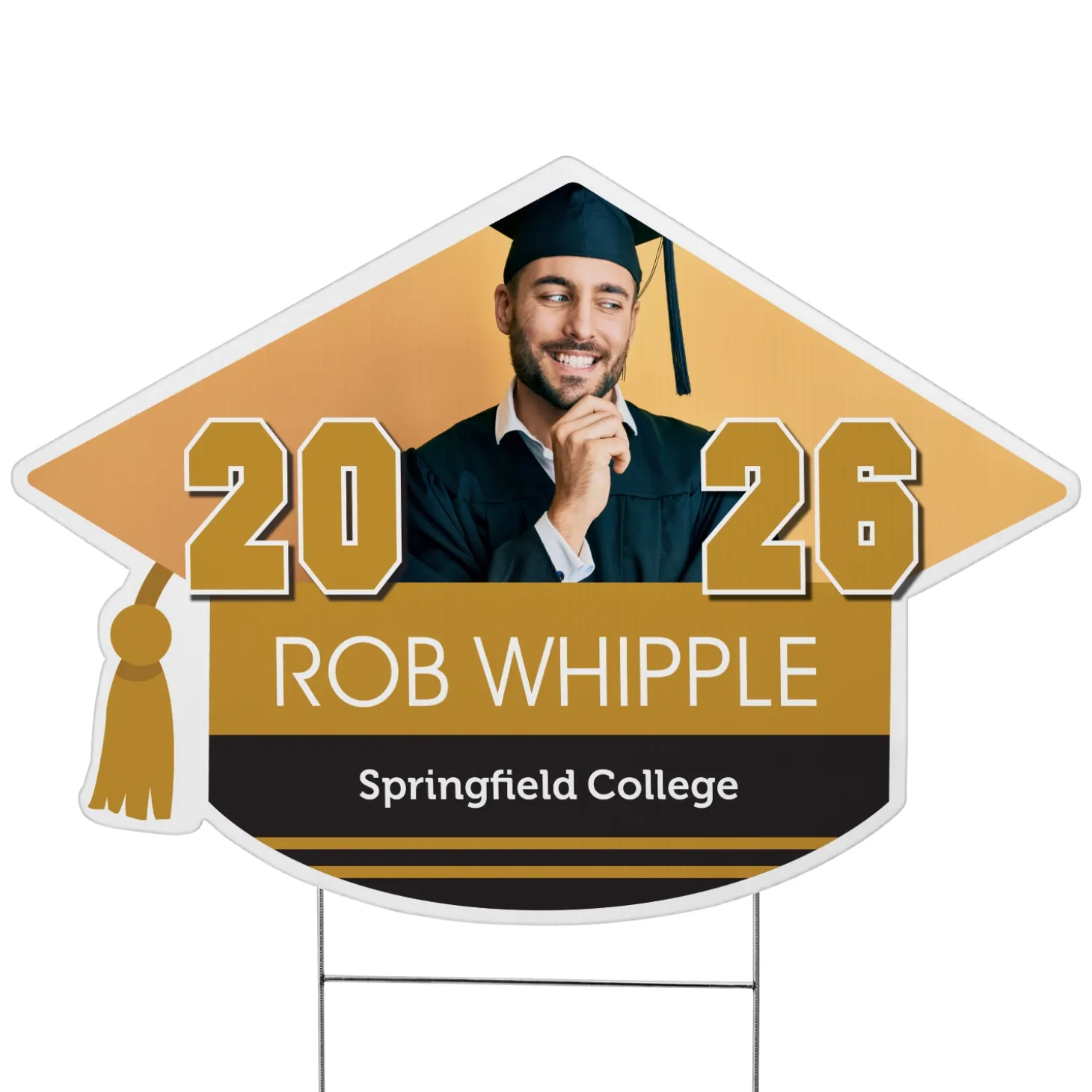 Class Pride! Graduation Cap Photo Yard Sign