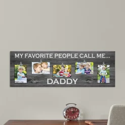 Close to His Heart Photo Canvas