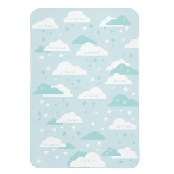 Clouds and Stars Baby Swaddle Blanket