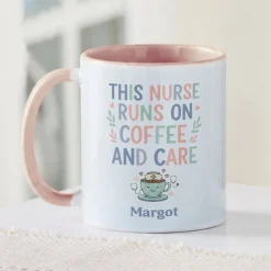 Coffee and Care Nurse Mug