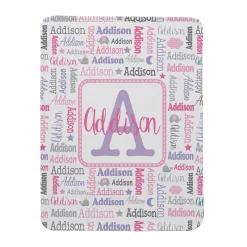 Collage Name Blanket
