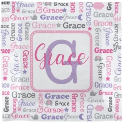 Collage Name Security Blanket