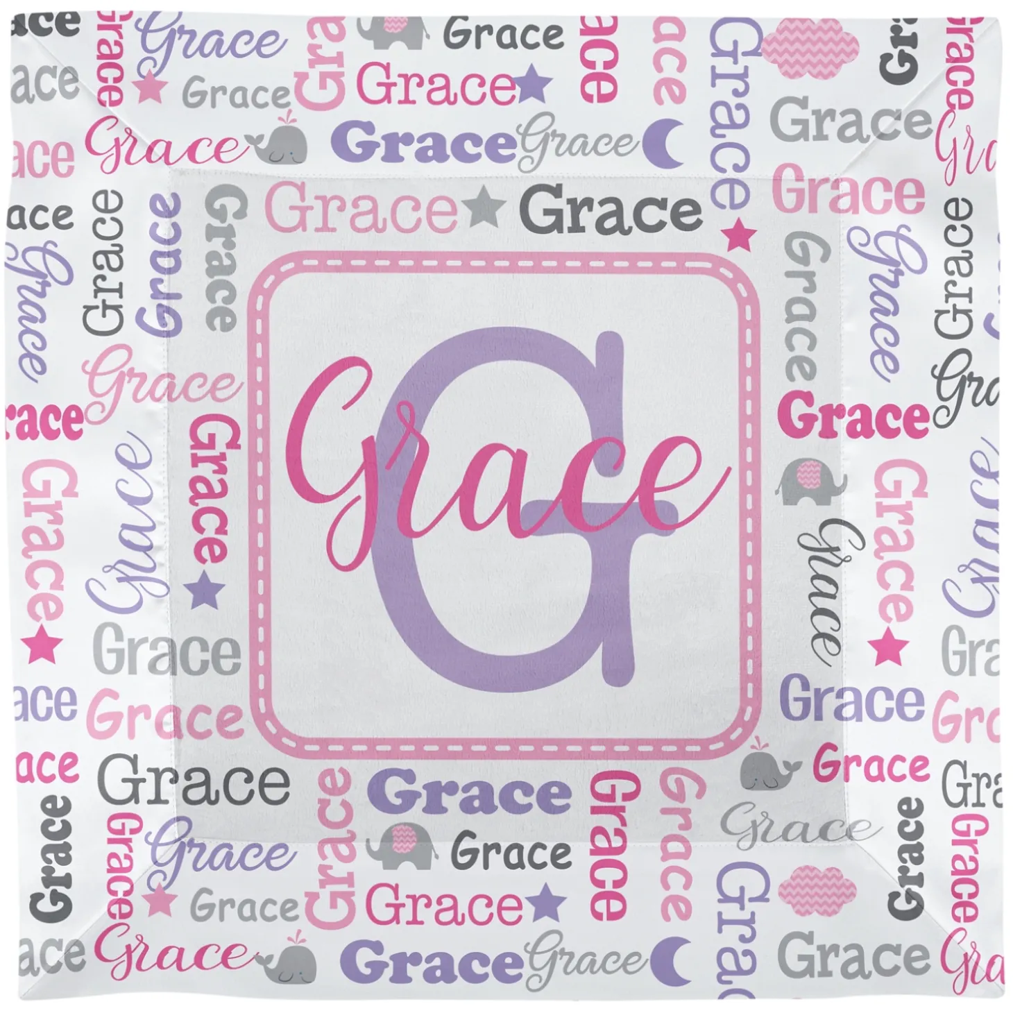 Collage Name Security Blanket
