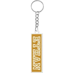 Collegiate Style Name Acrylic Backpack Tag