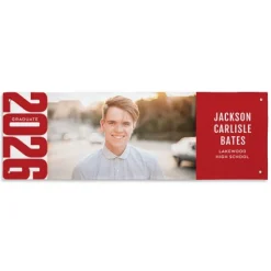 Color Block Graduation Photo Banner