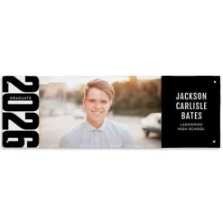 Color Block Graduation Photo Banner