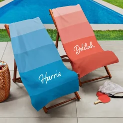 Color Blocks Beach Towel