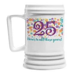 Colorful Birthday Beer Stein