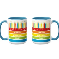 Colorful Birthday Candles Mug