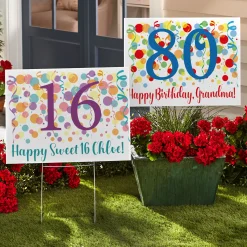 Colorful Birthday Yard Sign