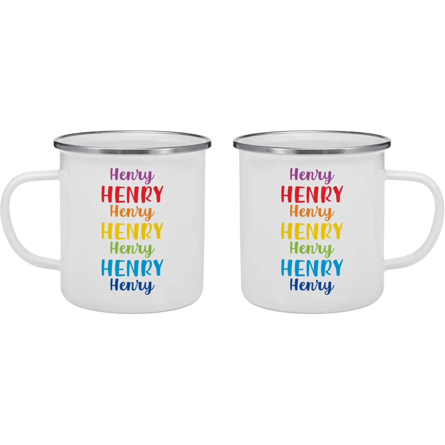Colorful Cascading Name Mug