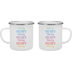 Colorful Cascading Name Mug
