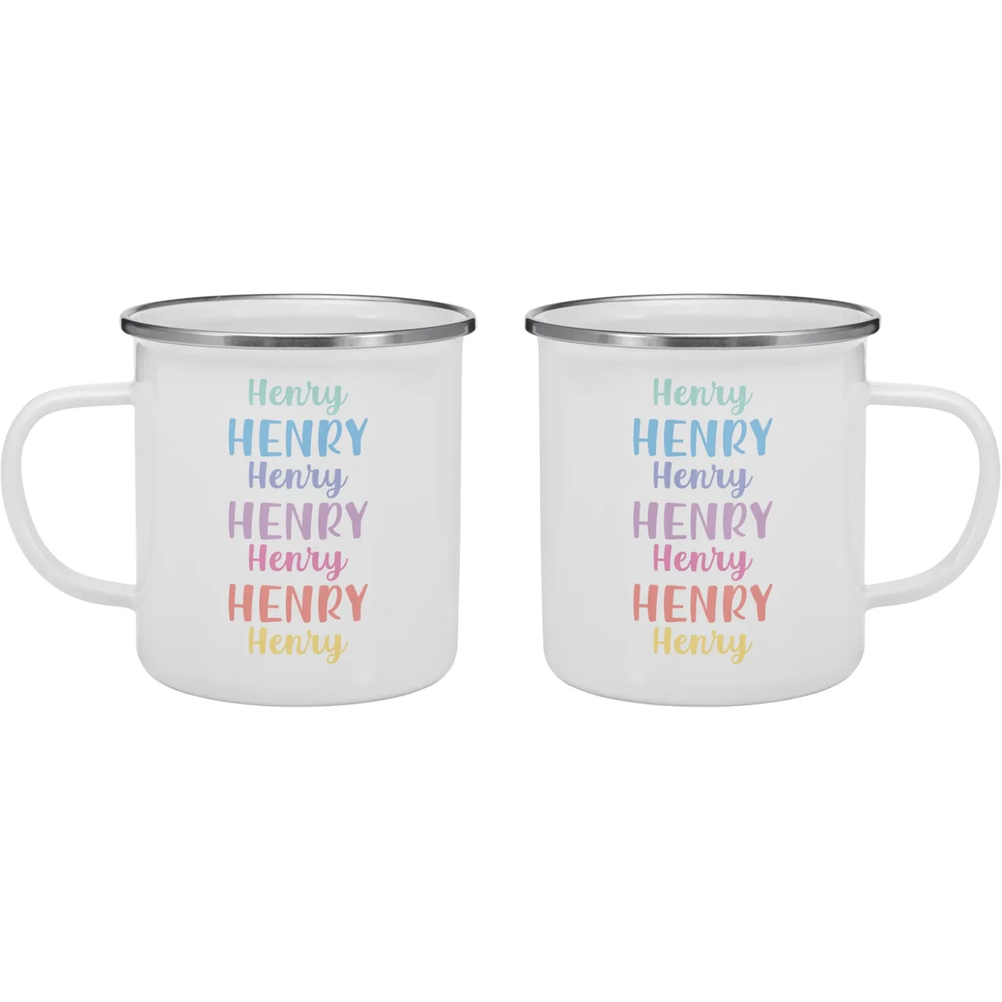 Colorful Cascading Name Mug