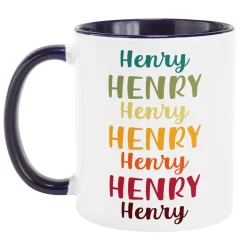 Colorful Cascading Name Mug
