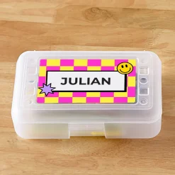 Colorful Checkered Pencil Case