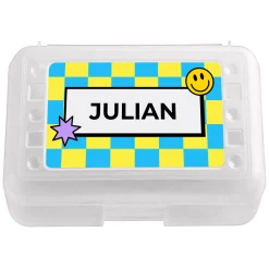 Colorful Checkered Pencil Case