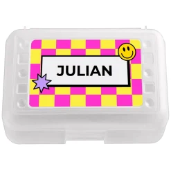 Colorful Checkered Pencil Case